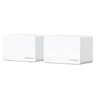 Mercusys Halo H25BE(2-pack) BE3600 Whole Home Mesh Wi-Fi 7 System, 460 m²,  688 Mbps at 2.4 GHz, 2880 Mbps at 5 GHz, MLO, 4096-QAM, OFDMA, EHT160 on 5