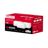 Mercusys Halo H37BE(3-pack) BE6500 Whole Home Mesh Wi-Fi 7 System, 688 Mbps at 2.4 GHz, 5760 Mbps at 5 GHz, MLO, 4096-QAM, OFDMA, EHT160 on 5GHz