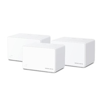 Mercusys Halo H80X(3-pack) AX3000 Whole Home Mesh Wi-Fi 6 System,3000 Mbps Dual Band Wi-Fi, Up to 650 Square Meters, 574/2402 Mbps, MU-MIMO (WIFI6)