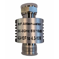 Powertec RF Attenuator 15 dB 4.3-10 Female-Male IBC-PT-00030 PCM-AT15-DC38.432
