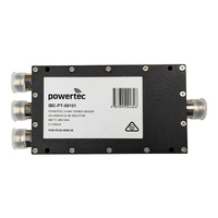 Powertec RF Power Divider 3-Way 698-3800 MHz N Female Wilkinson 18dB Isolation