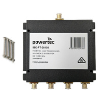 Powertec RF Power Divider 4-Way 698-3800MHz SMA Female Wilkinson 20dB isolation
