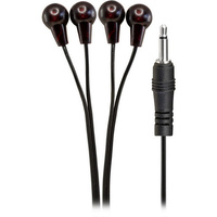 IEC-3504B 4 Eye IR Emitter Connects to a 3.5mm Mono Plug with 3M cable