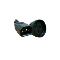 25cm Power Cable IEC-C14(M) - 3PIN AUS (F)