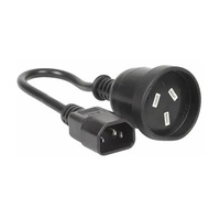 CyberPower 0.15m IEC C14 Plug to 3-Pin Socket Power Cable