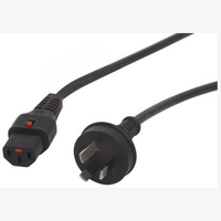 IEC Lock C13 Lead Replaces Standard IEC C13 Mains Lead with Secure Locking 5m