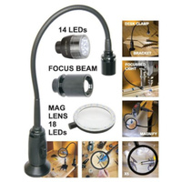 Goose Neck  Led Spotlight Kit Magnifying Lamps Desk Clamp