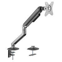 INFINITY Grey Single Monitor Economical Spring-Assisted Monitor Arm support 17”-32”, up to 9kg  - INF751-C012