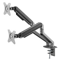 INFINITY Grey Dual Monitor Economical Spring-Assisted Monitor Arm support 17”-32”, up to 9kg  - INF751-C024