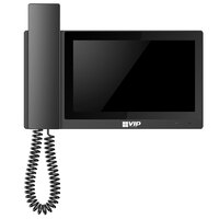 VIP Vision Residential IP Intercom Monitor with Handset Black 7 Inch touchscreen