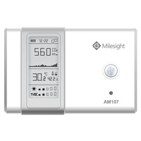 Milesight AM107 LoRaWAN Indoor Ambience Monitor Co2 Temp Humidity Motion Light