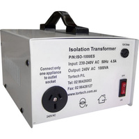TorTech ISO1000ES-240V 1000VA Isolation Transformer Mains Electrostatic Screen