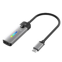 J5create JCA157 USB-C to HDMI 2.1 8K Adapter - Windows / macOS / Chrome OS Compatible - RGB light indicator for gaming setups (10cm)