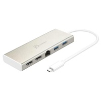 J5create JCD381 USB-C Port Dual HDMI 2k/4k Dock RJ-45 2 x USB 3.0 USB-C PD2.0