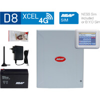 NESS K-9308 D8XCEL 4G Panel with Navigator and Keypad Programming via SMS