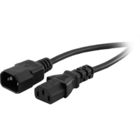 Doss 5m 2 Power Cord Computer Monitor IEC Socket to Plug Extension Lead Black