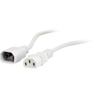 5M White IEC Extension Lead Computer Monitor Lead