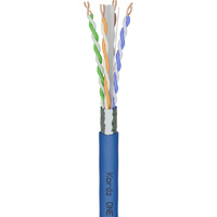 one - blue cat6a f/utp bulk network cable