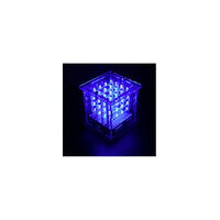 Arduino Based Blue LED Acrylic Cube Lighting  Kit 4x4x4