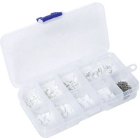 220pcs 1.25mm Pitch Boxed Header Connector Kit 90° Right Angle PCB Connectors