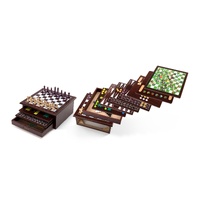 Kogan 15-in-1 Games Board (Dark Brown)