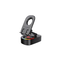 4-in-1 Wireless Induction Bluetooth Speaker with Phone Holder and Power Bank