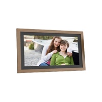 15.6" Wi-Fi Digital Photo Frame with Frameo App (Brown)