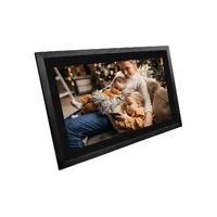 21.5" Wi-Fi Digital Photo Frame with Frameo App (Blackened Oak)