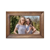Kogan 10.1" Touch Screen Wireless Digital Photo Frame with Rechargeable Battery Brown Wood 
