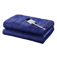 Washable Electric Heated Throw Blanket (Navy, 200 x 180cm)