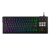 Stream Deck Integrated Mechanical Keyboard with 9 Programmable Keys & Knobs (Black)