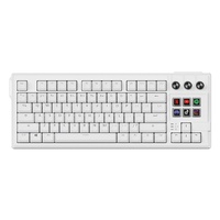 Stream Deck Integrated Mechanical Keyboard with 9 Programmable Keys & Knobs (White)