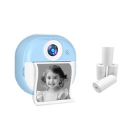 Kids Instant Print Digital Camera with 4 Rolls (Blue)