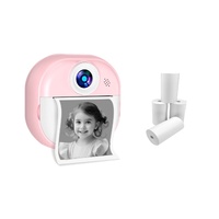 Kids Instant Print Digital Camera with 4 Rolls (Pink)