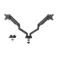 Full Motion Gas Spring Dual Monitor Arm for 17" - 32" Monitors