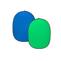 Kogan Reversible Collapsible Pop Up Chromakey Background Screen (Green & Blue)