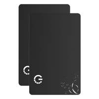 2-in-1 Ultra Slim Wallet Tracker Smart Tag for Apple Find My and Google's Find Hub (2 Pack)