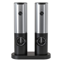 Rechargeable Salt & Pepper Electric Grinder Set with Charging Base