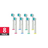 8 Pack Replacement Toothbrush Heads (Soft Bristles) - Oral-B Compatible