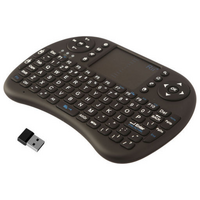 2.4GHz with USB Interface Mini QWERTY Wireless Keyboard & Touch Pad Black