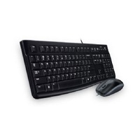 Logitech USB Keyboard and Mouse HD Optical Tracking Thin Comfortable Profile