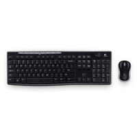 Logitech 2.4GHz Wireless Keyboard and Mouse Combo Compact Long Battery Life