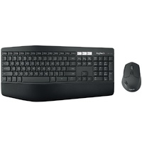 Logitech MK850 Wireless Desktop Keyboard Mouse Incurve Keys Cushioned Palm Rest
