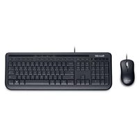 Microsoft Wired Desktop 600 KandM USB Black Mouse Keyboard Combo Spill Resistant