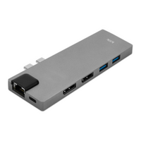 Klik MacBook Air or Pro with Dual USB-C Multi-Port DisplayPort Monitors Adapter