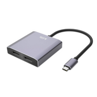 Klik USB-C Male to Dual DisplayPort Female Adapter