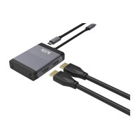 Klik USB-C to 2 x HDMI Adapter, USB-C PD with DisplayLink Technology