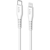 Klik 1.2m USB-C to Apple Lightning MFi Cable - White