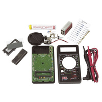 Digital Multimeter Kit includes DMM case LCD Solder Battery Test leads PCB