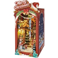 KJ9081 Rolife Easy to Build Christmas Street Book Nook and Wonderland 